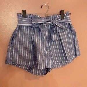 Blue Striped Shorts